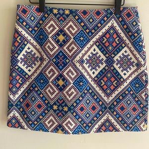 THML • embroidered mini skirt